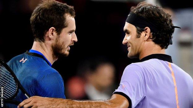 Andy Murray and Roger Federer