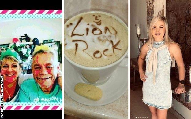 Faf's parents, coffee and his girlfriend