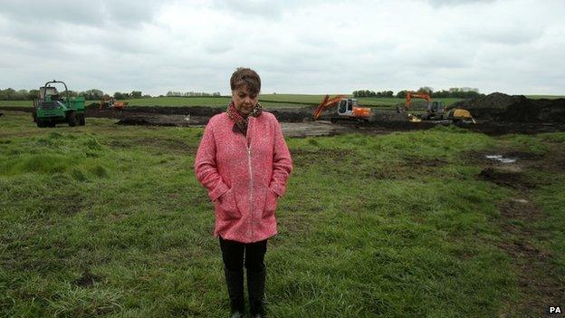 Mr Lynskey's niece, Maria, visited the search site in Coghalstown, County Meath, last month