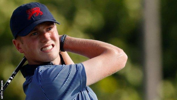 Ben Schmidt playing at the Walker Cup in Florida