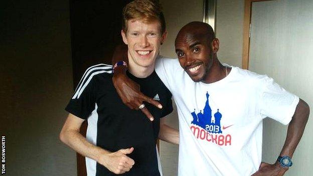 Tom Bosworth and Mo Farah