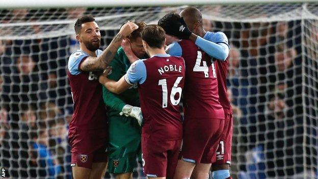 David Martin kept a clean sheet on his West Ham and Premier League debut