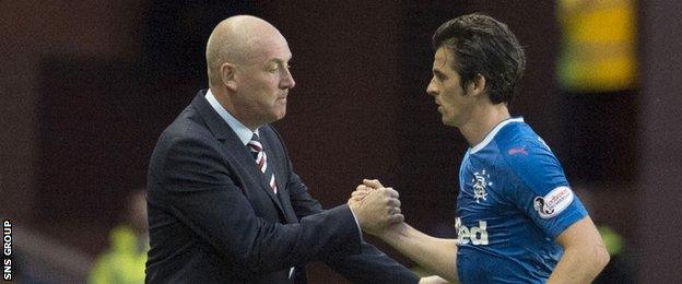 Mark Warburton with Joey Barton