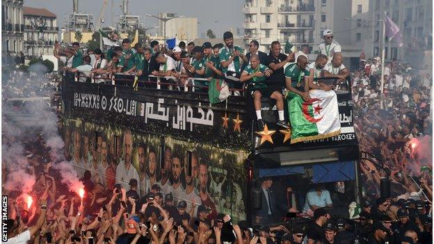 Algeria victory parade