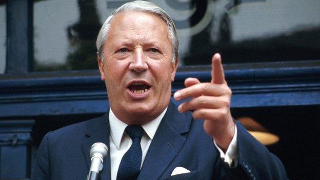 Sir Edward Heath in the early 1970s
