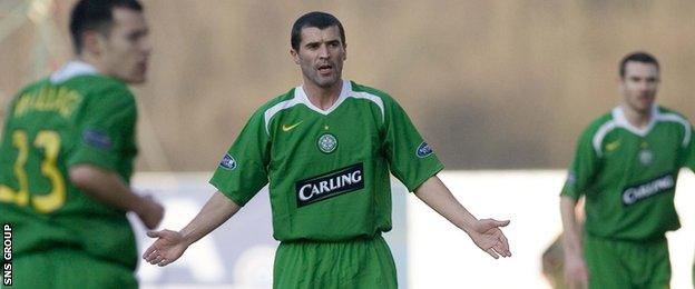 Roy Keane had a day to forget on his Celtic debut