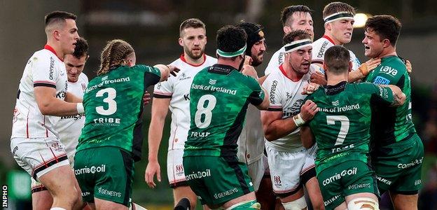 Tempers flare between Ulster and Connacht