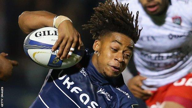 Sale Sharks winger Paolo Odogwu