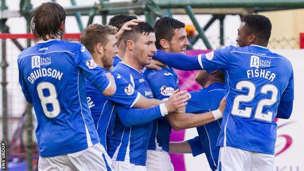 St Johnstone move up to fourth in the Premiership with a victory in Lanarkshire