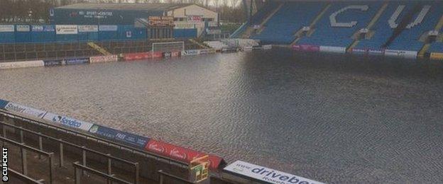 Brunton Park underwater