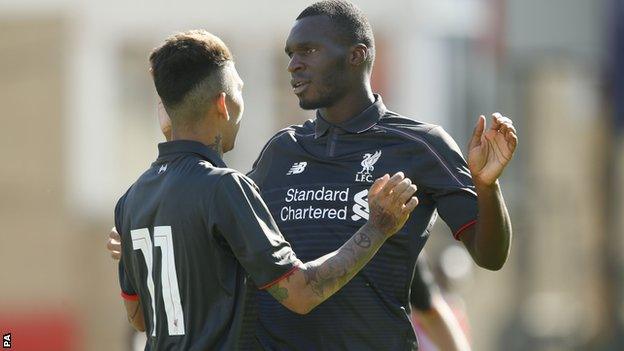 Christian Benteke (right)