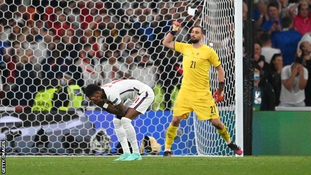 Marcus Rashford missed his penalty for England in the Euro 2020 final