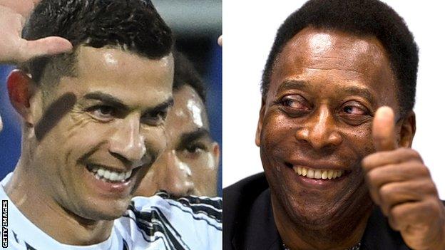 Cristiano Ronaldo and Pele