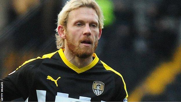 Craig Mackail-Smith in action for Notts County