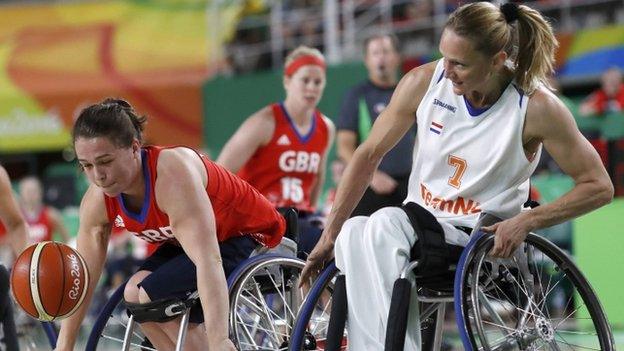 GB v Netherlands wheelchair basketball