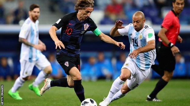 Croatia's Luka Modric