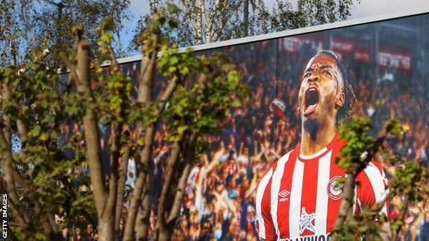 Trees outside Brentford Community Stadium