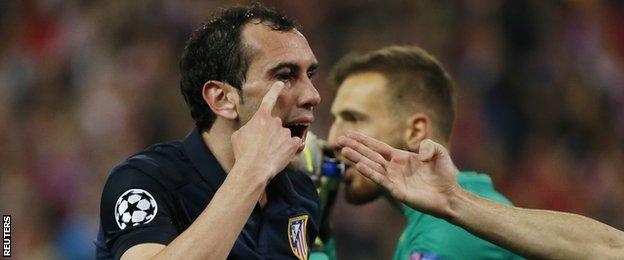 Atletico Madrid defender Diego Godin