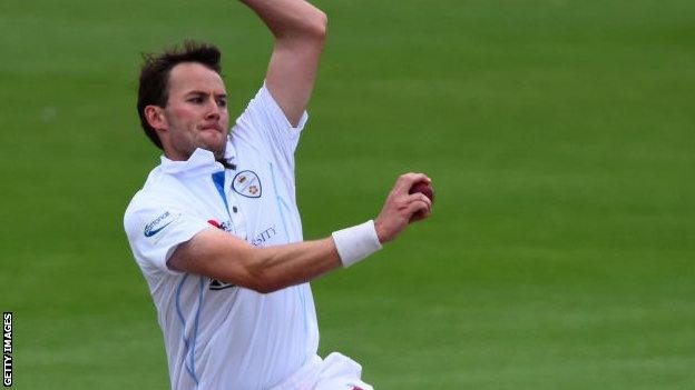 Derbyshire seamer Tony Palladino