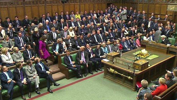 A crowded House of Commons