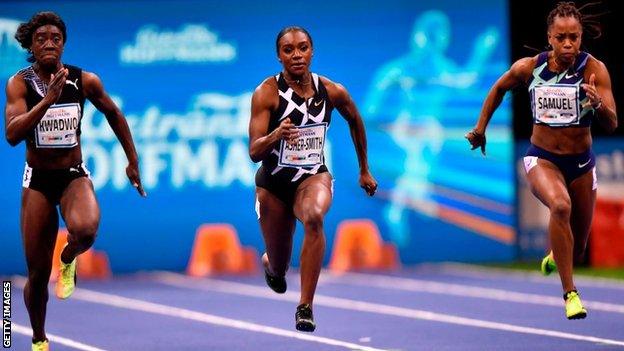 Dina Asher-Smith races