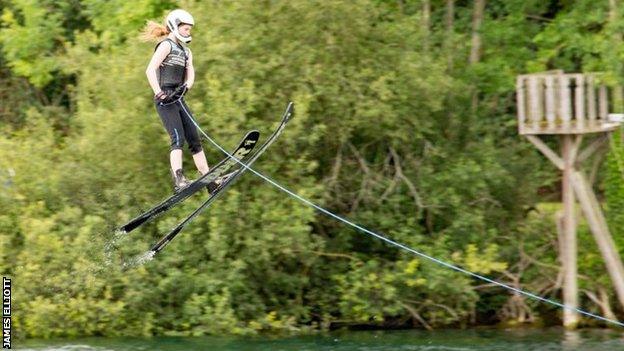 The British Waterski Nationals has drawn dozens of competitors from all different age groups and categories to Oxford