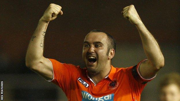 Gary Taylor-Fletcher played for Blackpool in the English Premier League