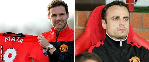 Juan Mata and Dimitar Berbatov