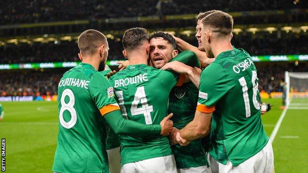 Brady and the Republic players celebrate