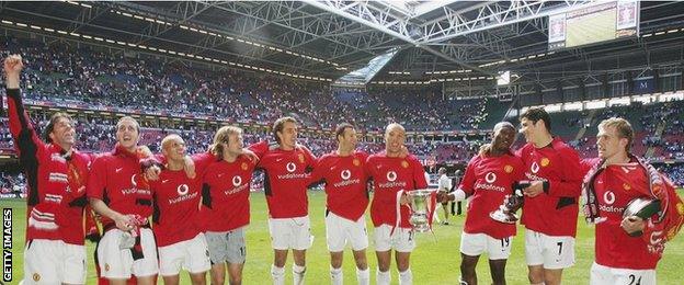 Manchester United won the 2004 FA Cup final against Millwall in Cardiff