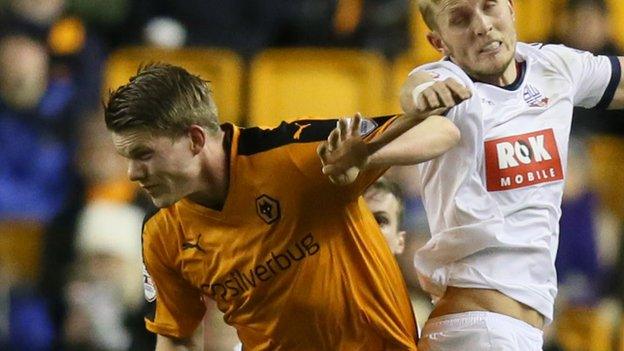 Wolves striker Bjorn Sigurdarson