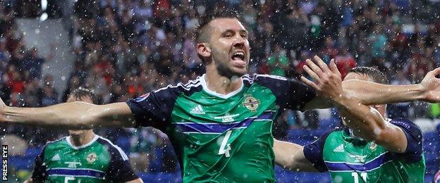 Gareth McAuley's goal against Ukraine in Euro 2016 is one of the most famous in Northern Ireland's history