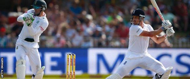 Nick Compton batting for England against South Africa