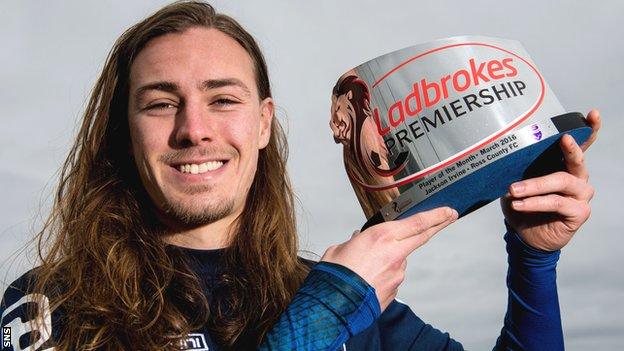 Jackson Irvine is enjoying his football at Ross County