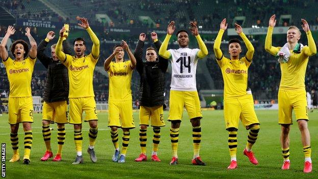 Borussia Dortmund celebrate