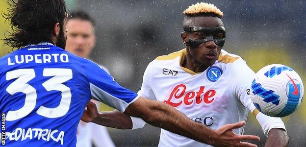 Victor Osimhen in action for Napoli