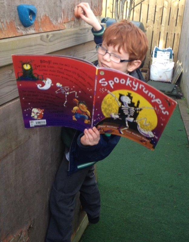 James from Belfast in Northern Ireland was set an Extreme Reading Challenge by his school.