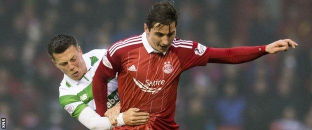 Celtic's Callum McGregor and Aberdeen's Kenny McLean