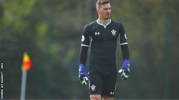 Jack Rose in action for Southampton Under-23s against West Brom in April