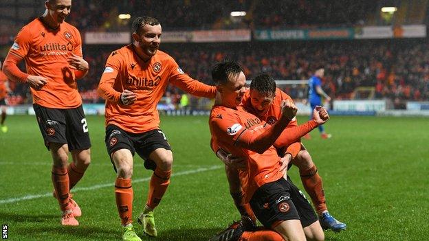 Dundee United celebrate