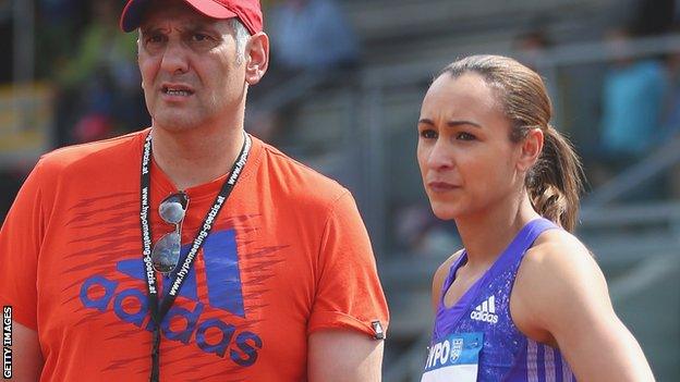 Toni Minichiello and Jessica Ennis-Hill