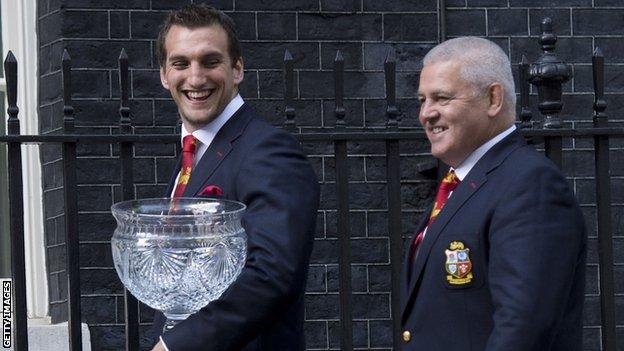 Sam Warburton and Warren Gatland