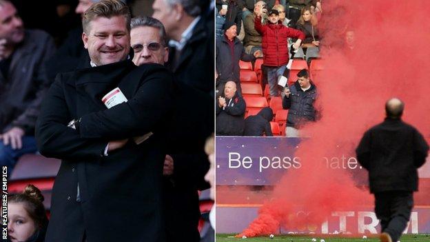 Karl Robinson and protests