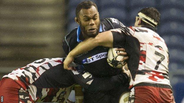 Glasgow Warriors against Edinburgh