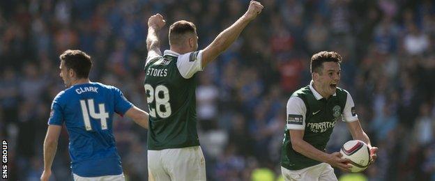 John McGinn ended the season as a Scottish Cup winner with Hibs