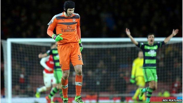 Arsenal keeper Petr Cech