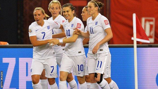 Karen Carney against Colombia