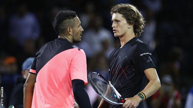 Nick Kyrgios and Alexander Zverev