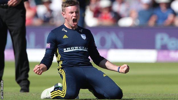 Hampshire and England leg spinner Mason Crane