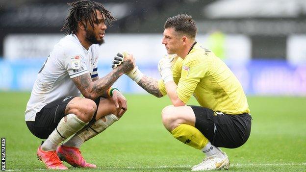 Colin Kazim-Richards and Keiren Westwood